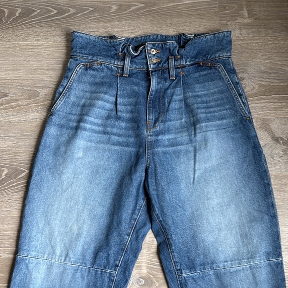 Veronica Beard Addie Paperbag Waist Tapered Jeans 30 - Picture 4 of 13